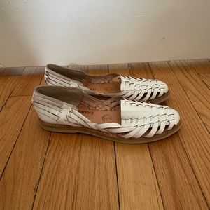 Chamula Huarache Sandals - white size 9